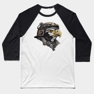 steampunk eagle head Baseball T-Shirt